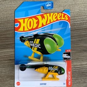 Hot Wheels Chopper Helicopter Skyfire Rescue Hotwheels Air Medic Copter New 2023